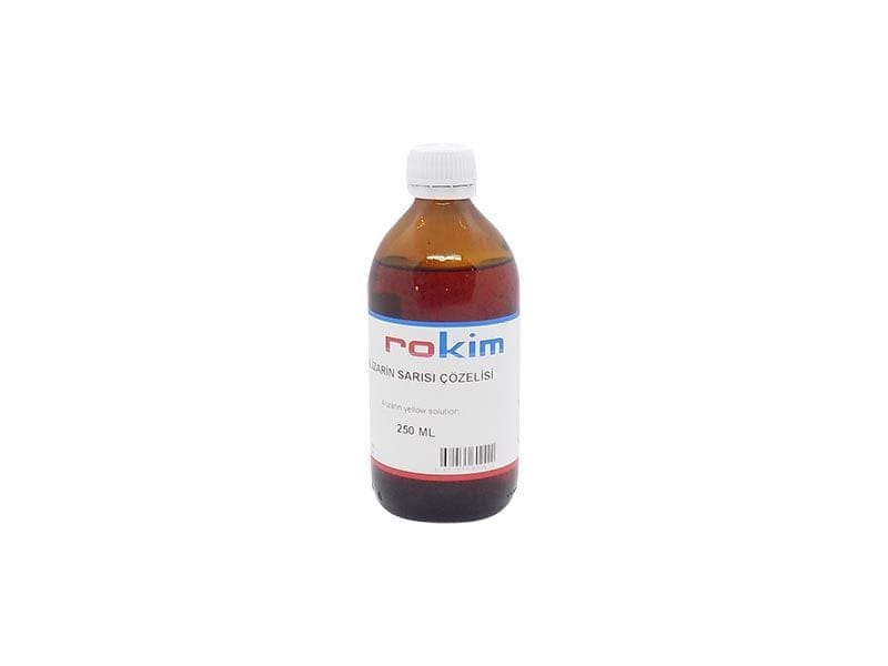 Alizarin Sarısı Çözeltisi %0 Alizarin Sarısı Çözeltisi %0