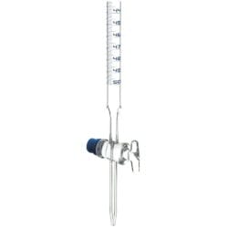 Büret Düz Şeffaf Cam Musluklu 100 ml