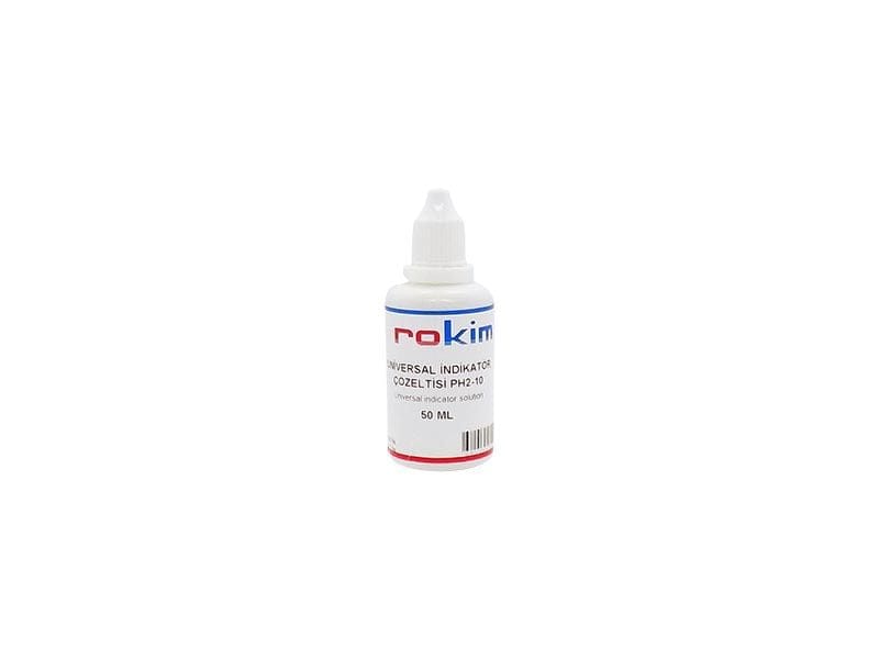 Universal İndikatör Çözeltisi pH2-10 50 ml Universal İndikatör Çözeltisi pH2-10 50 ml