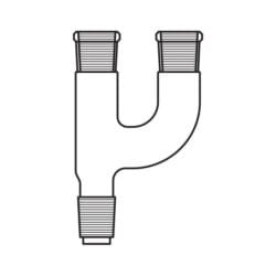Adaptör Çoklu 2 Boyunlu Paralel Erkek 29/32-Dişi 29/32-29/32